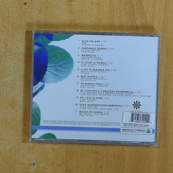 ROCIO JURADO - YERBABUENA Y NOPAL - CD