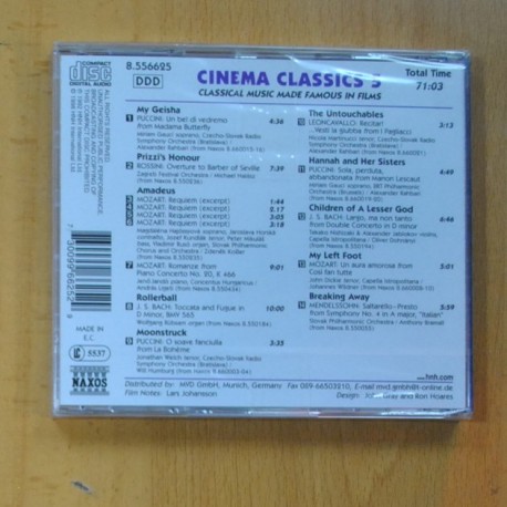 VARIOS - CINEMA CLASSICS 5 - CD