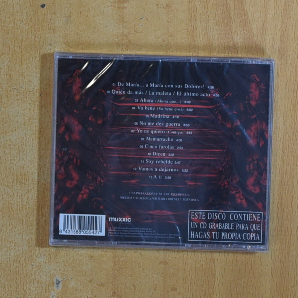 MARIA JIMENEZ - DE MARIA A MARIA CON SUS DOLORES - CD