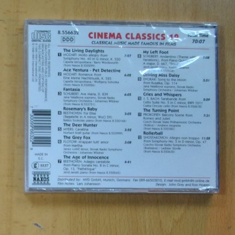 VARIOS - CINEMA CLASSICS 12 - CD