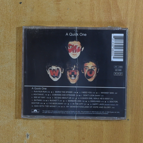 THE WHO - A QUICK ONE - CD