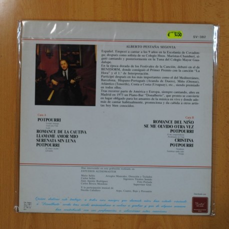 ALBERTO PESTAÑA SEGOVIA - REENCUENTRO CON DON ALBERTO - LP
