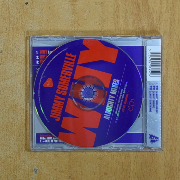 JIMMY SOMERVILLE - WHY - CD SINGLE