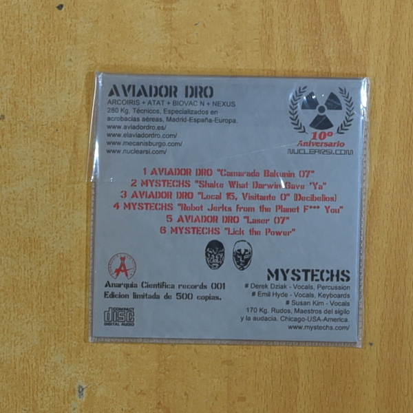 AVIADOR DRO VS MYSTECHS - EL COMBATE DEL SIGLO - CD SINGLE