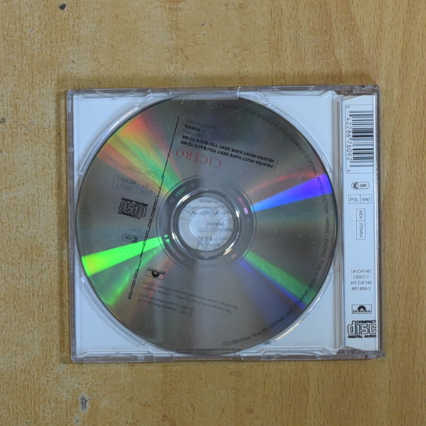CICERO - HEAVEN MUST HAVE SENT YOU BACK TO ME - CD SINGLE