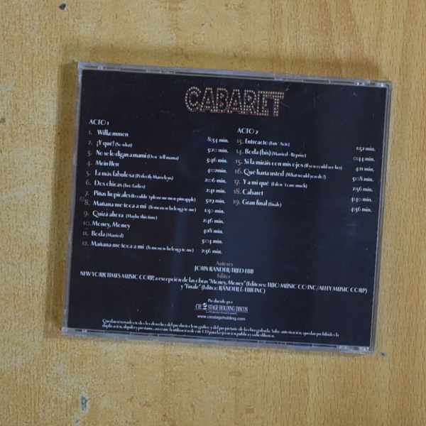 VARIOS - CABARET - CD