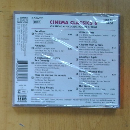 VARIOS - CINEMA CLASSICS 6 - CD