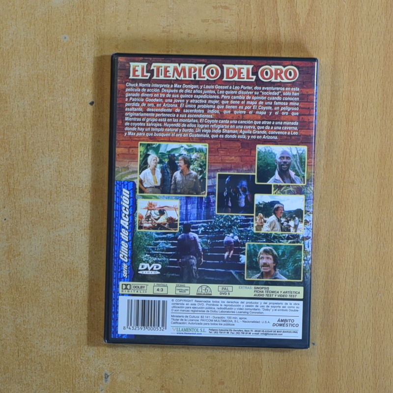 EL TEMPLO DEL ORO - DVD