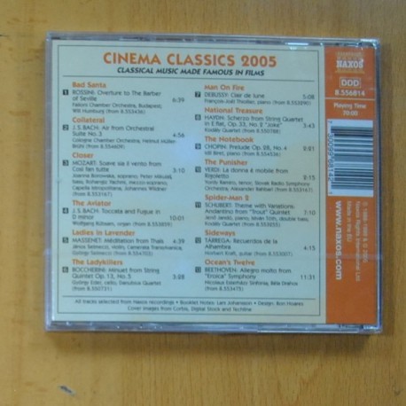 VARIOS - CINEMA CLASSICS 2005 - CD