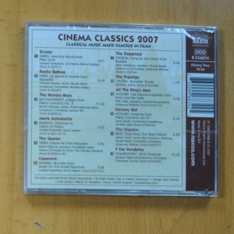 VARIOS - CINEMA CLASSICS 2007 - CD