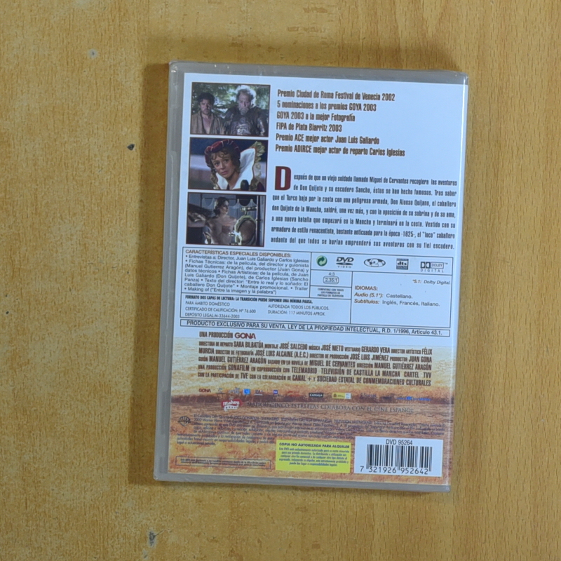 EL CABALLERO DON QUIJOTE - DVD