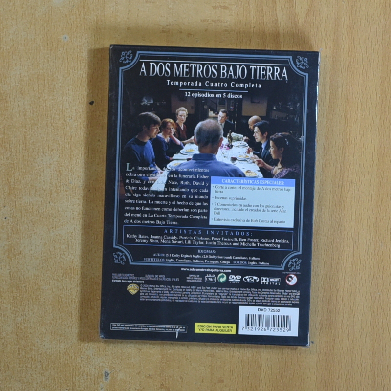 A DOS METROS BAJO TIERRA - CUARTA TEMPORADA - DVD