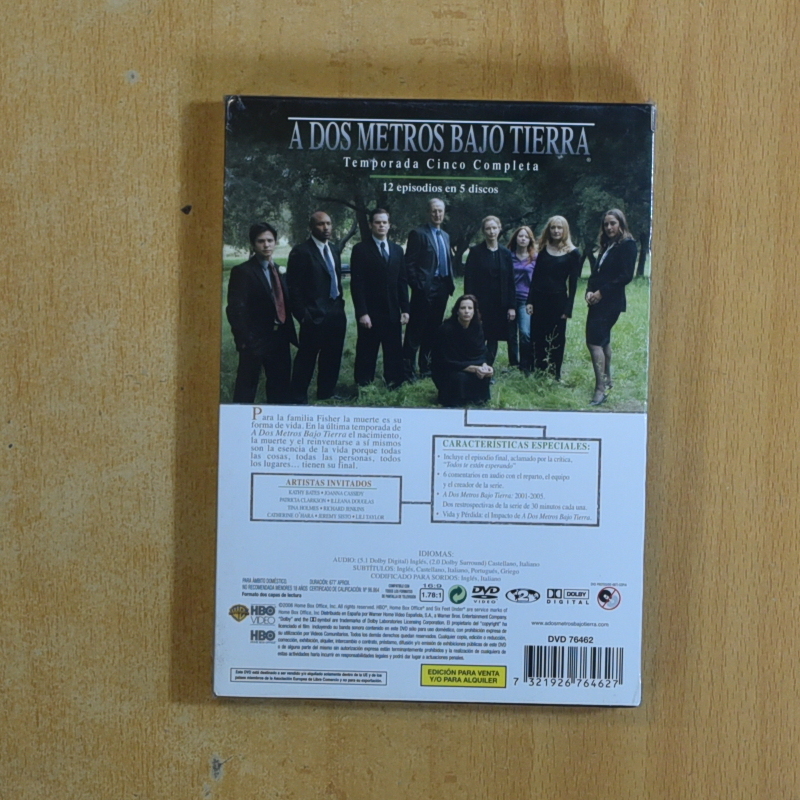 A DOS METROS BAJO TIERRA - QUINTA TEMPORADA - DVD
