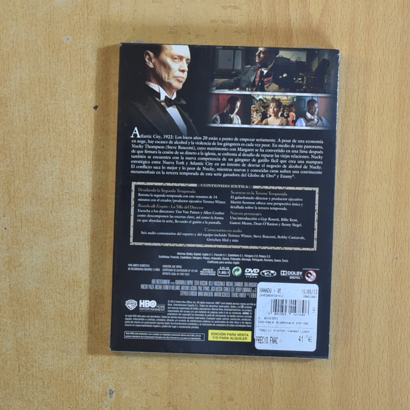 BOARDWALK EMPIRE - TERCERA TEMPORADA - DVD