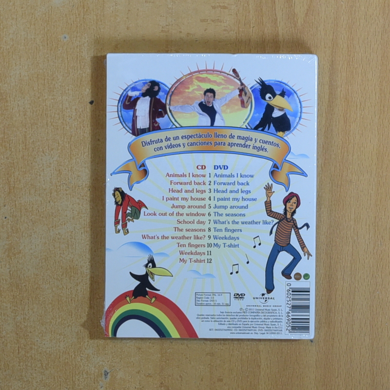 PETER & JACK ENGLISH SONGS FOR KIDS - DVD