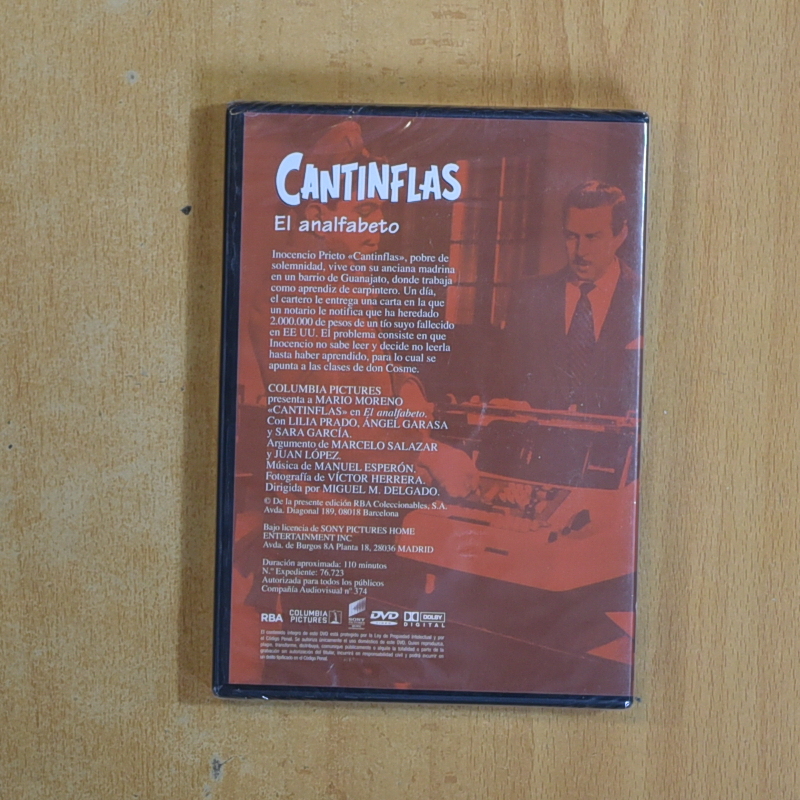 CANTINFLAS EL ANALFABETO - DVD