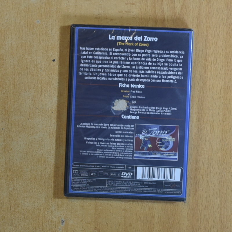 EL ZORRO - DVD