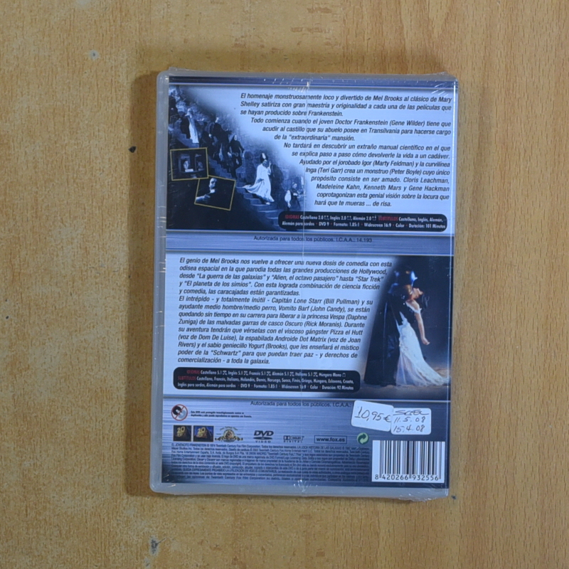 EL JOVENCITO FRANKENSTEIN / LA LOCA HISTORIA DE LAS GALAXIAS - DVD