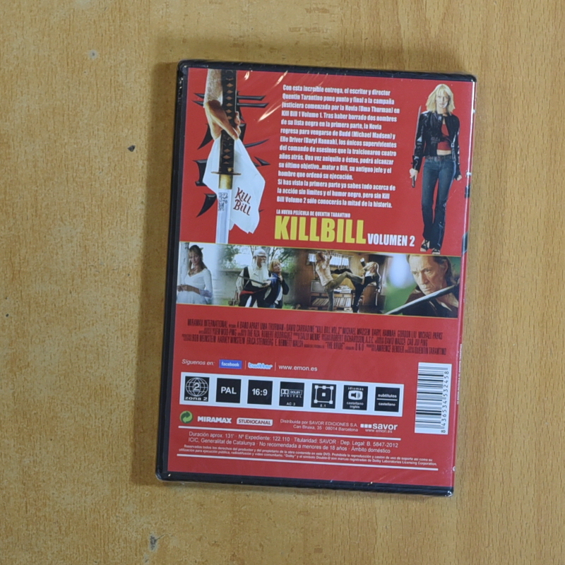 KILL BILL VOLUMEN 2 - DVD