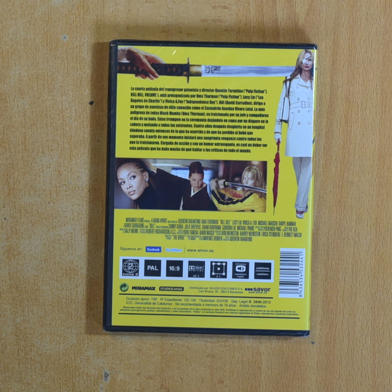 KILL BILL VOLUMEN 1 - DVD