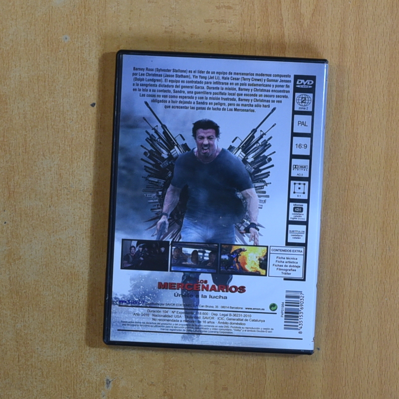 LOS MERCENARIOS - DVD