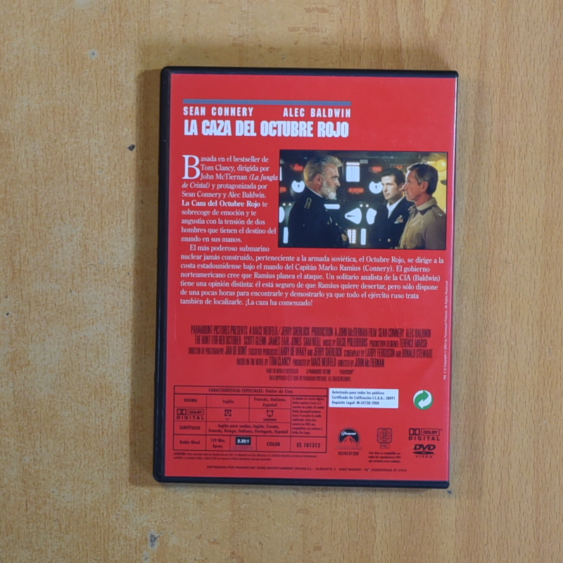 LA CAZA DEL OCTUBRE ROJO - DVD