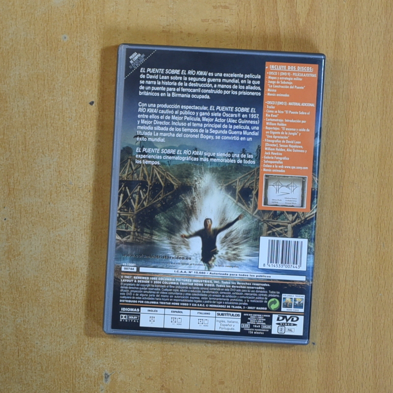 EL PUENTE SOBRE EL RIO KWAI - DVD