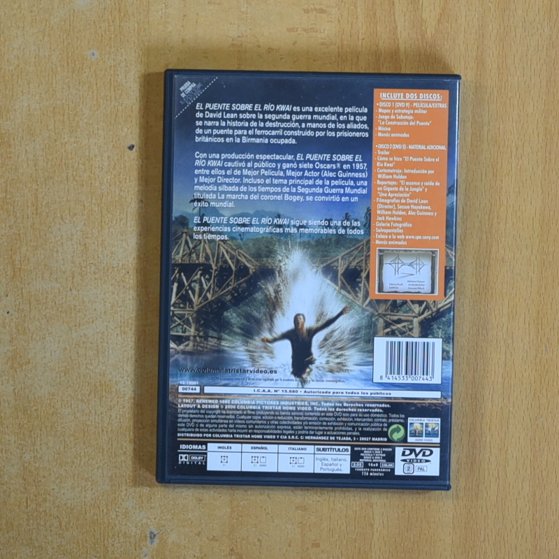 EL PUENTE SOBRE EL RIO KWAI - DVD