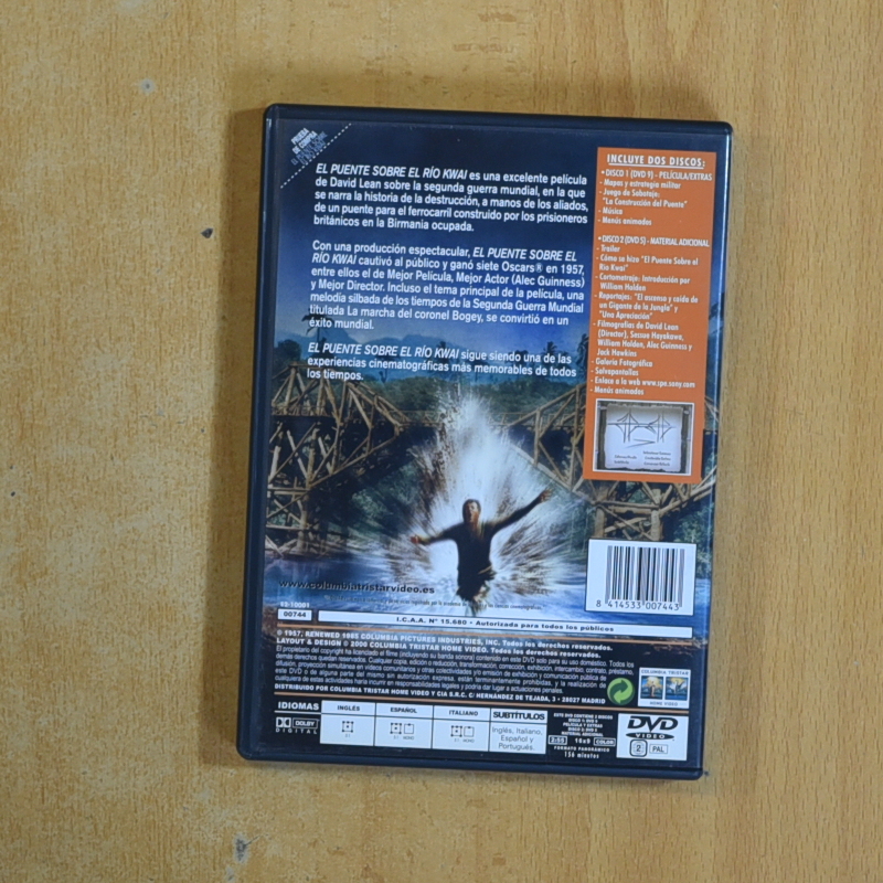 EL PUENTE SOBRE EL RIO KWAI - DVD
