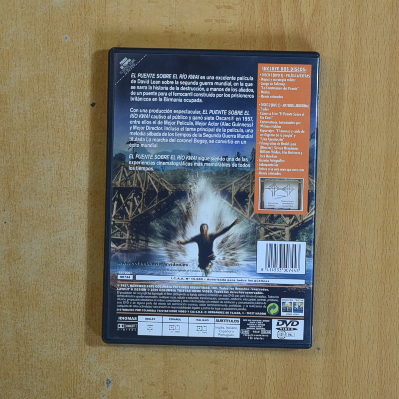EL PUENTE SOBRE EL RIO KWAI - DVD