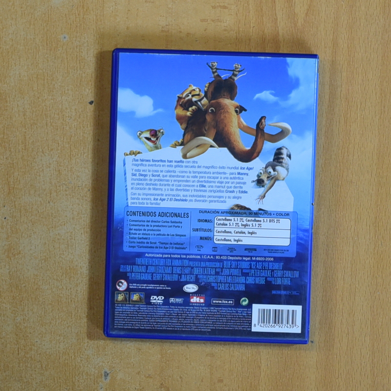 ICE AGE 2 EL DESHIELO - DVD