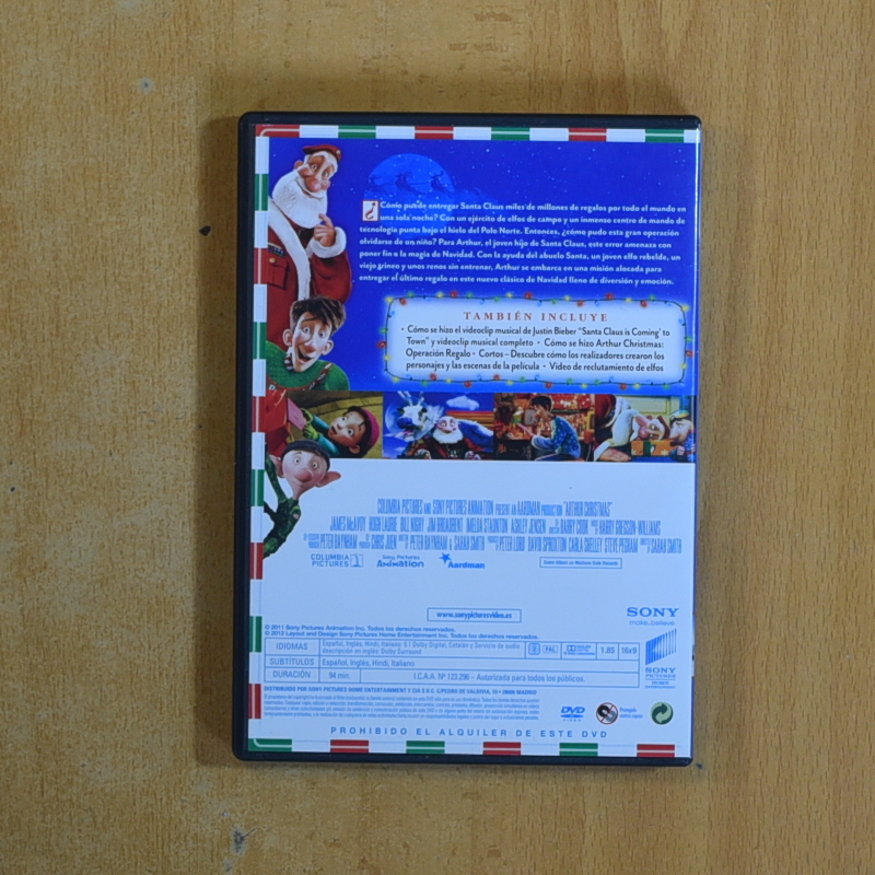 ARTHUR CHRISTMAS OPERACION REGALO - DVD