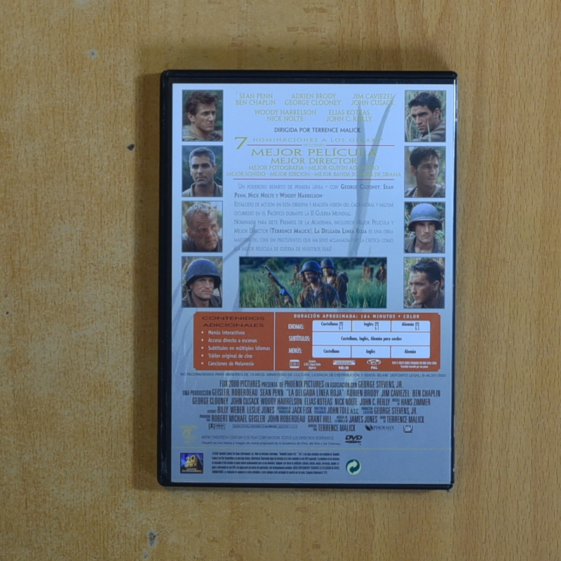 LA DELGADA LINEA ROJA - DVD