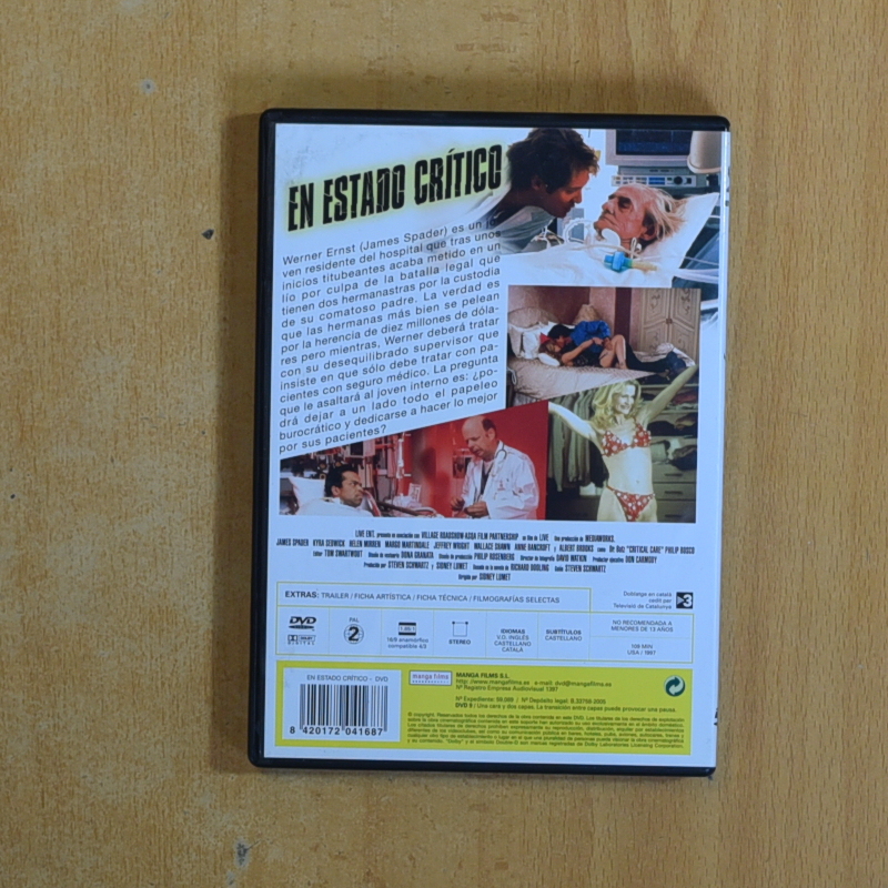 EN ESTADO CRITICO - DVD
