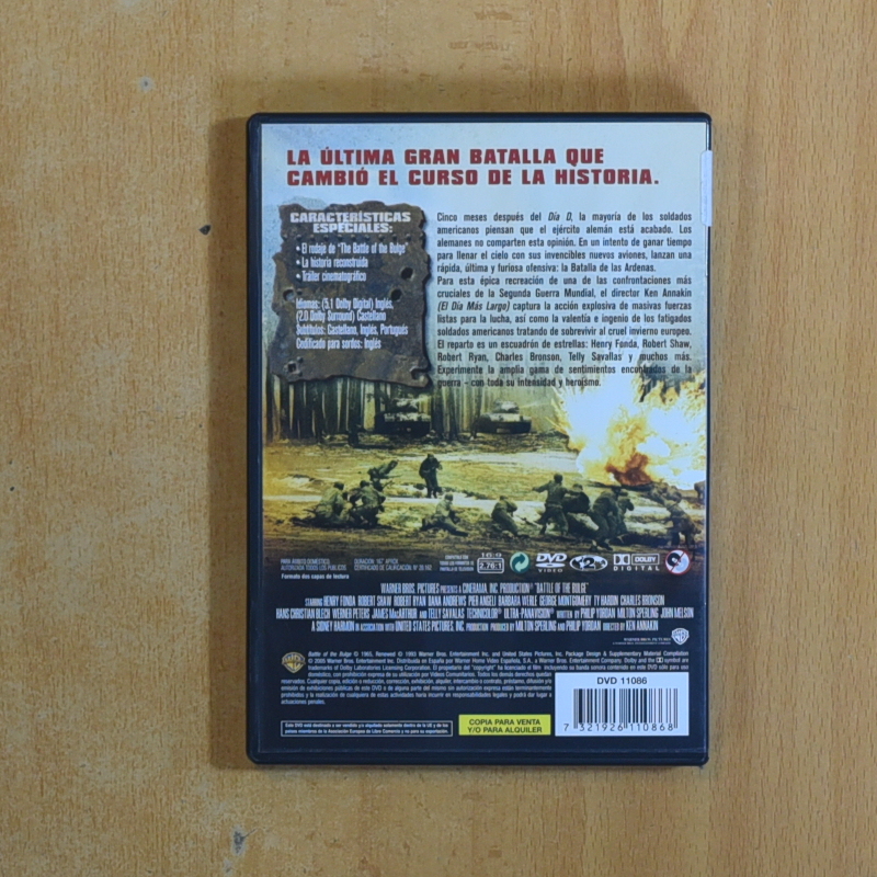 LA BATALLA DE LAS ARDENAS - DVD