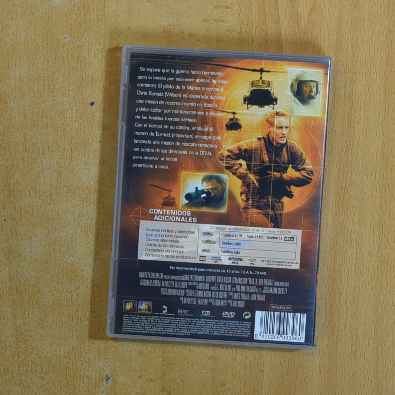 TRAS LA LINEA ENEMIGA - DVD