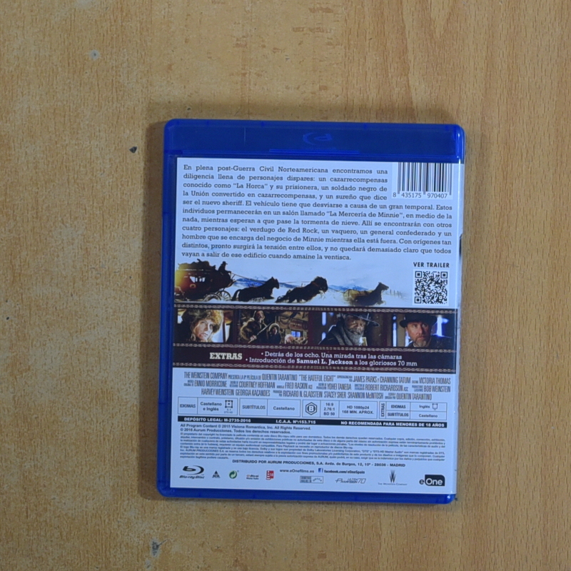 LOS ODIOSOS OCHO - BLURAY