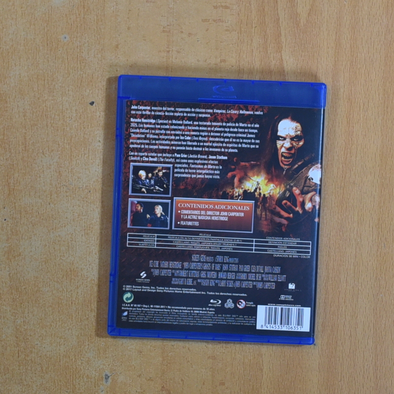 FANATASMAS DE MARTE - BLURAY