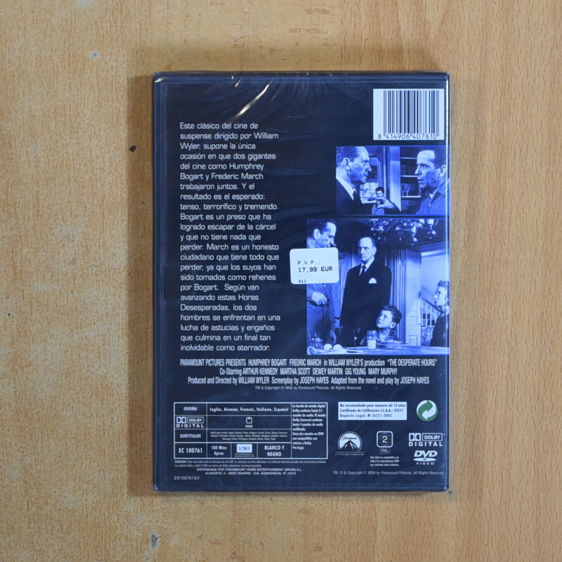 HORAS DESESPERADAS - DVD