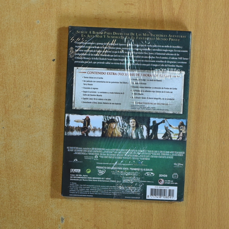 PIRATAS DEL CARIBE EL COFRE DEL HOMBRE MUERTO - DVD