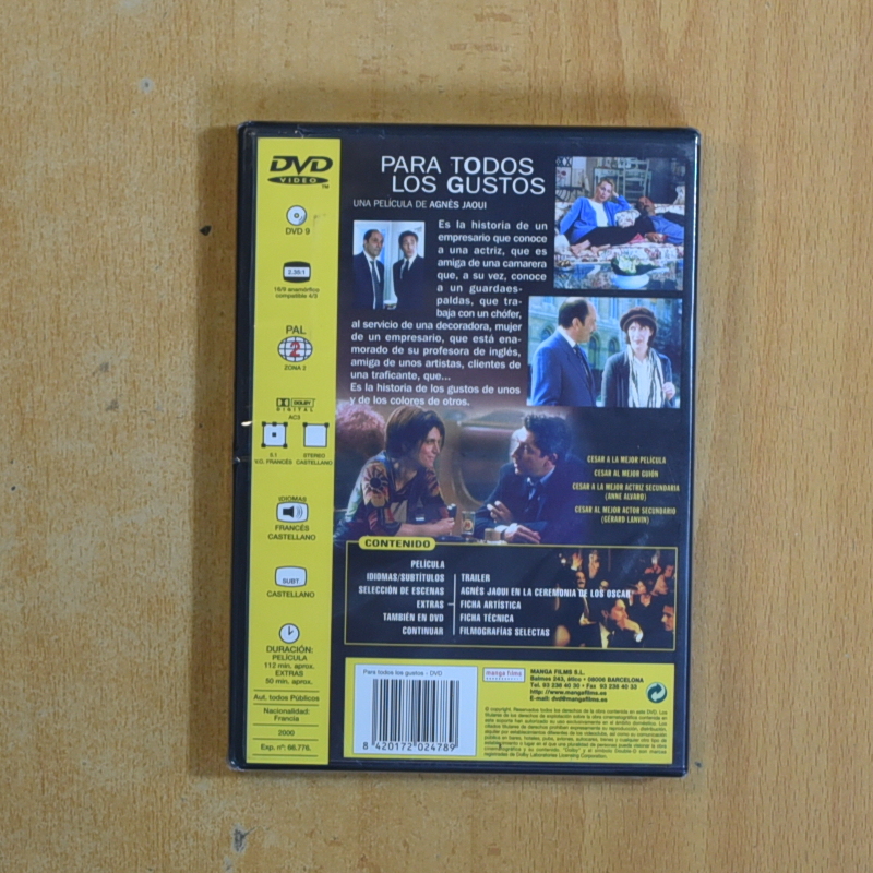 PARA TODOS LOS GUSTOS - DVD