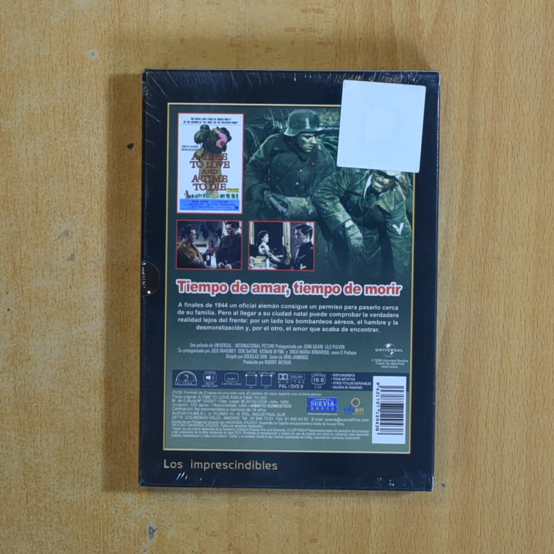 TIEMPO DE AMAR TIEMPO DE MORIR - DVD