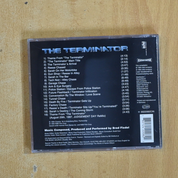 BRAD FIEDEL - THE TERMINATOR - CD