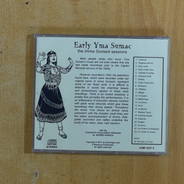 EARLY YMA SUMAC - THE IMMA SUMACK SESSIONS - CD