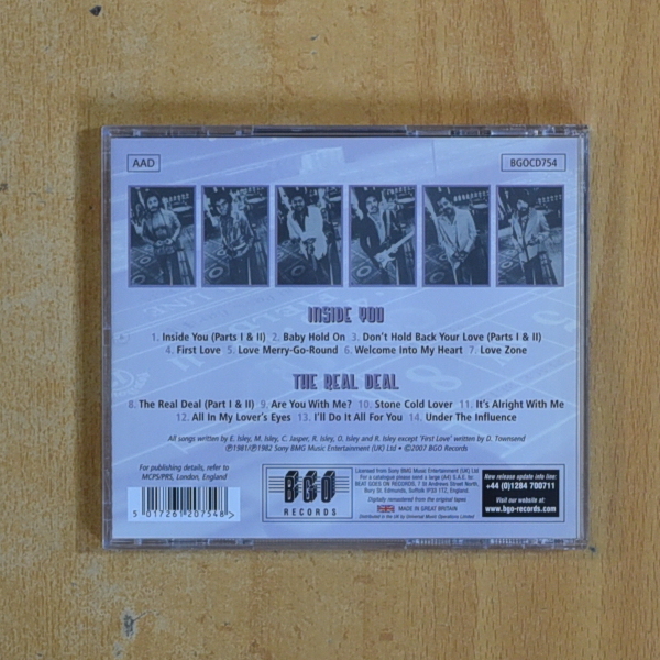 THE ISLEY BROTHERZ - INSIDE YOU / THE REAL DEAL - CD