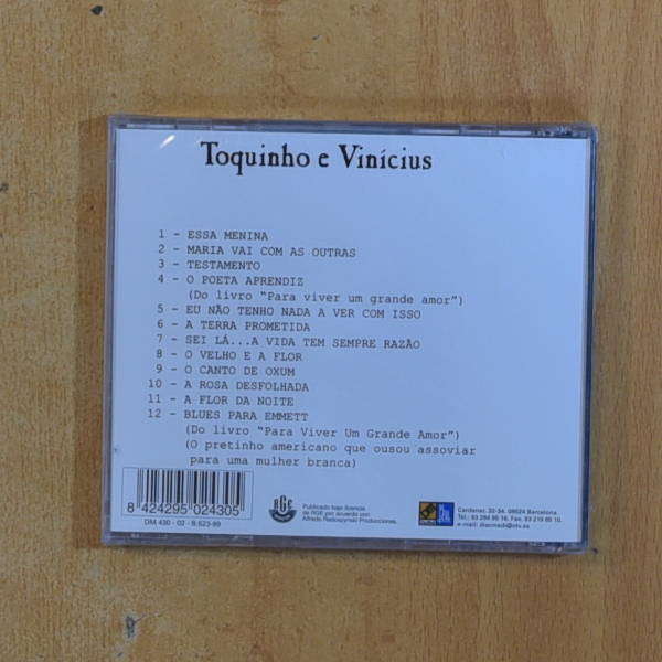 TOQUINHO E VINICIUS - TOQUINHO E VINICIUS - CD