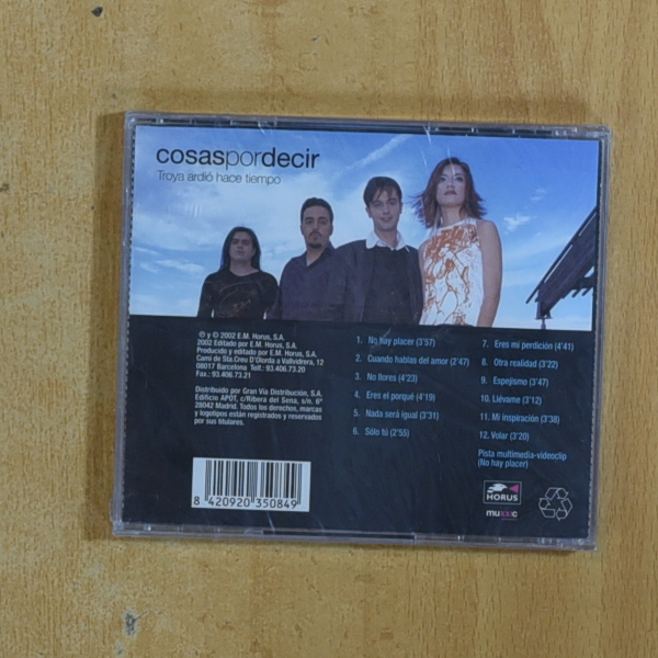 COSAS POR DECIR - TROYA ARDIO HACE TIEMPO - CD