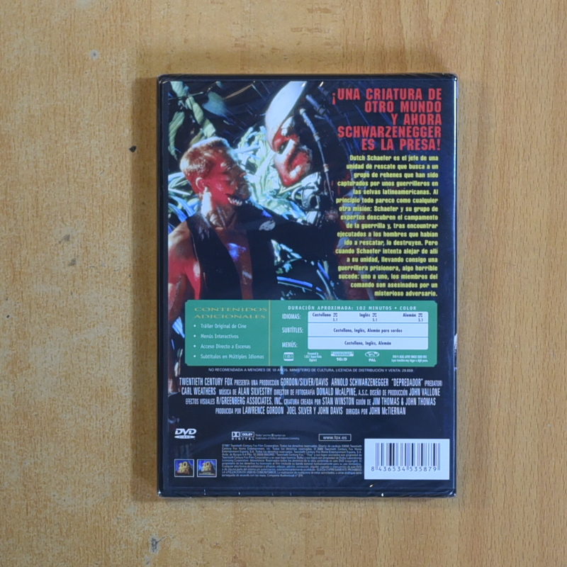 DEPREDADOR - DVD