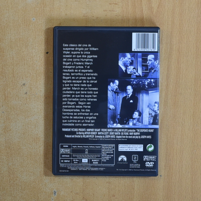 HORAS DESESPERADAS - DVD