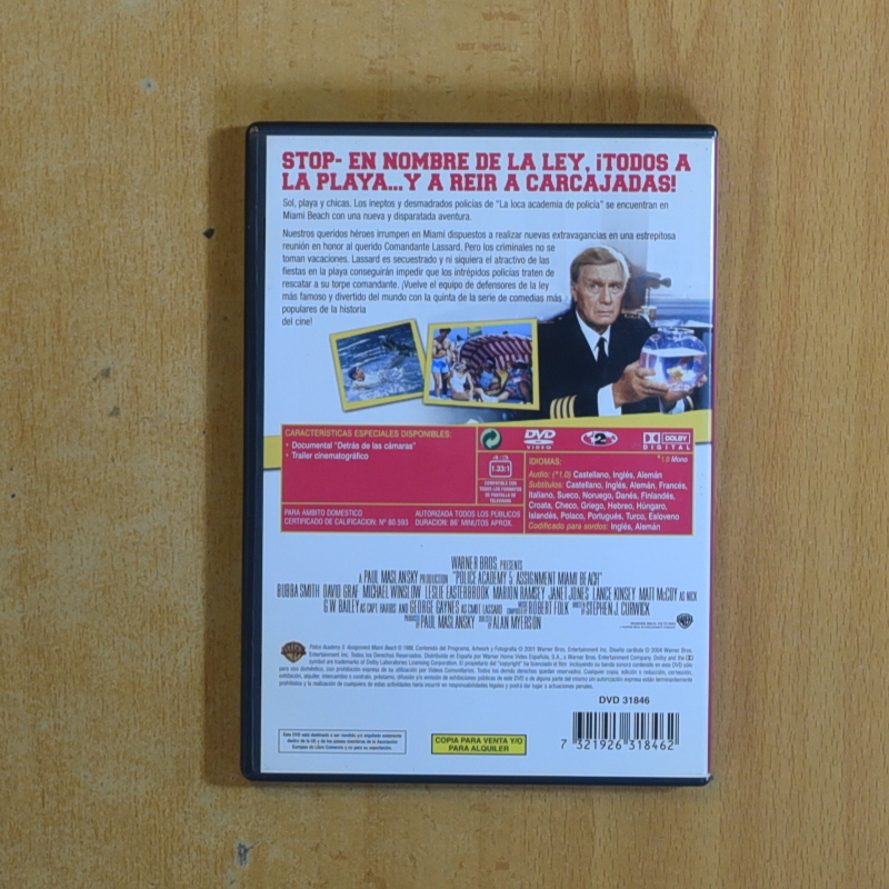 LOCA ACADEMIA DE POLICIA 5 - DVD